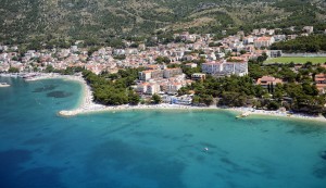 Letecký pohled na Baška Voda